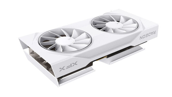 TARJETA DE VIDEO XFX SWIFT RX 9060 XT DUAL FAN / WHITE/8GB/ GDDR6/ PCIE 5.0/128 BIT/GAMA ALTA TARJETA DE VIDEO XFX SWIFT RX 9060 XT DUAL FAN / WHITE/8GB/ GDDR6/ PCIE 5.0/128 BIT/GAMA ALTA